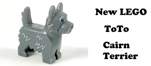New lego toto dog gray - oz,